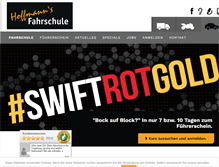 Tablet Screenshot of hoffmanns-fahrschule.de